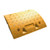 MELBA SPEED RAMP YELLOW SECTION (50mm), a yellow textured speed bump segment with a diamond plate pattern for vehicle traffic control.