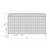 ZND 3.5m Round Top Anti-Climb Temporary Heras Fence Panel, technical blueprint with detailed measurements and specifications for the security fencing panel.