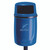 Melba Swintex Osprey Post Wall Mount Litter Bin 35 Litre, blue outdoor waste receptacle mounted on a post.