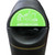 Oaklands Eximo Litter & Waste Recycling Bin 90 Litre, black waste bin with a green illuminated sign indicating mixed recycling for bottles, cans, and paper.