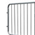 Hermeq Crowd Control Barrier Fixed Leg 2.3 Metre, metal crowd control barrier with a straight leg design and vertical bars.