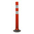 Melba Swintex Kingpin cylinder 1 Meter, safety traffic delineator pillar with orange and reflective white bands.