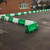 Oaklands Corner Section For EVO 1 & 1.5 Metre Barrier, modular plastic barrier fencing used for traffic control and safety in parking lots and construction sites.