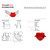 Oaklands Corner Section for EVO 1 & 1.5 Metre Barrier, rugged water-filled barrier corner piece with red and white color, designed for easy assembly at barrier corners.
