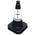 Black 75cm funeral road traffic cone