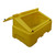 Excelsior 400 Litre 500kg Heavy Duty Grit Bin - Optional Salt, yellow plastic grit bin with lid and spout for salt or grit storage.