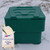 Excelsior 60 Litre Mini Grit Bin Inc Rock Salt & Scoop Kit, green plastic grit bin with lid, containing rock salt and a scoop for ice and snow melting.