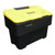 Excelsior 115 Litre 125kg Grit Storage Bin - Optional Salt, black and yellow grit storage bin for winter salt and grit storage.