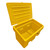 Yellow 350 Litre Grit Salt Bin Lid Open Yellow 350 Litre Grit Salt Bin Lid Open