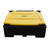 Black yellow lid 400 Litre grit salt box bin