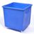 Excelsior 185 Litre Large Bar Bottle Bin - Food Grade Plastic, blue plastic waste bin on wheels with a rectangular shape and open top for easy waste disposal.