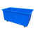 Excelsior 625 Litre Plastic Stock Trolley Watertight, blue plastic trolley with wheels for storage and transportation.