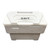 Compact 115 Litre stone grey grit bin