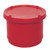 Excelsior 20 Litre Inter Stacking Food Grade Plastic Ingredients Bin, red, cylindrical with a lid for food storage and organization.