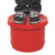 Excelsior 35 Litre Inter Stacking Food Grade Plastic Ingredients Bin, red plastic container with a child standing on top wearing sneakers and jeans.