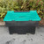 200 LItre  grit bin black base green lid