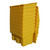 Yellow 200 Litre grit bin stacked