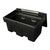 Excelsior 350 Litre 400kg Recycled Grit Bin - Optional Salt, black plastic grit bin for storage of grit and salt with a large rectangular opening and sturdy base.