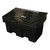 Excelsior 350 Litre 400kg Recycled Grit Bin - Optional Salt, black sturdy plastic grit bin with lid marked 'GRIT' for storing grit and salt for winter road maintenance.