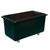 Excelsior 455 Litre Commercial Laundry Cart Recycled Plastic, black rectangular laundry cart with wheels for easy mobility.