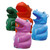 Leafield Hippo Buddy School Litter Bin, colorful hippo-themed outdoor waste bin in green, red, purple, and blue colors