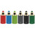 Leafield Pencil School Litter Bin 70 Litre, colorful pencil-shaped outdoor trash bins in red, blue, green, gray, black, and dark green.