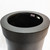 Energetics Halo 80 Plus 7 Star Blast Resistant Litter Bin, a black, round, blast-resistant trash can with a wide opening and textured surface.