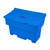 Excelsior Bulk 14+ 200 Litre Grit Storage Bins, blue plastic storage bin with a lid labeled 'GRIT' for bulk grit storage.