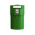 Leafield 150 Litre Octaplus Jumbo Outdoor Litter Bin, a large green outdoor trash receptacle with a rectangular opening for waste disposal.