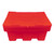 Excelsior 350 Litre Lockable Lidded Outdoor Storage Box, bright red plastic storage container with a secure lockable lid for outdoor use.