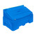 Excelsior 400 Litre Heavy Duty Grit Bin Kit With 400kg Rock Salt, blue plastic grit bin with secure lid for storing grit and rock salt.