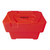 Excelsior 115 Litre Grit Storage Bin Kit With 100kg Rock Salt, red plastic grit storage container with lid labeled 'GRIT' for winter road maintenance.
