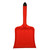 Excelsior Small Grit Salt Hand Shovel H48 x W24cm, bright orange plastic shovel with a black tip handle, designed for spreading salt or grit during winter.