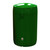 Leafield Viscount Flip Top Litter Bin 110 Litre, green outdoor trash container with flip top lid and a small foot pedal at the base for opening.