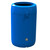 Leafield Viscount Open Top Litter Bin 110 Litre, blue outdoor trash receptacle with open top and sleek cylindrical design.