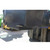 Excelsior 250 Litre Forklift Mortar Tub Black Recycled, large black mortar tub attached to forklift for construction use.