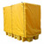 Romold Double IBC Soft Covered Bunded Spill Pallet 1140L Sump BB2C, yellow spill containment system with a protective cover.