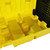 Romold 2 Drum Lockable Hard Covered Bunded Spill Pallet BP2HC, yellow and black spill containment pallet for drums with lockable cover.