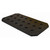 Romold 31 Litre Drip Spill Tray With Mesh Grid ST30, black spill containment tray with a diamond-shaped pattern of cutouts for drainage and ventilation.