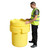 Romold OP1 340ltr Drum Overpack & Storage Container, yellow plastic spill containment drum with lid, used for hazardous material spill containment.