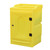 Romold PWSD 980mm High Small Bunded Storage Cabinet With Lock, bright yellow small storage cabinet with secure lock and sturdy design.