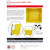 Romold 600 Litre Commercial Tote Storage Container Bin GPSC1, large yellow plastic storage bin with dimensions and lock set illustrations.