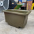 Excelsior 250 Litre Forklift Mortar Tub Mixed Recycled, large rectangular green tub used for construction and mortar mixing.