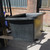 Excelsior 250 Litre Forklift Mortar Tub Mixed Recycled, large gray recycled mortar tub with rounded edges for construction use.
