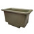 Excelsior 250 Litre Forklift Mortar Tub Mixed Recycled, sturdy green mortar tub with a rectangular shape and rounded edges, designed for construction and industrial use.