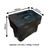 115 Litre black grit box bin size
