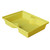 Romold 63 Litre Drip Spill Tray ST60, yellow plastic spill tray with compartments for containing leaks and drips.