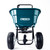 Cresco CR20SW 30kg High Output Salt Spreader, a large teal-colored salt spreader with two sturdy tires and a black handle for easy maneuvering.