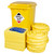 FyterTech 360 Litre Chemical Spill Kit In Wheelie Bin, yellow spill response kit with absorbent pads, and booms for hazardous chemical spill containment and clean-up.