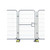 ZND Heras Mesh Pedestrian Gate - Standalone, metal walk-through safety gate with mesh panels and stand-alone design for pedestrian security.